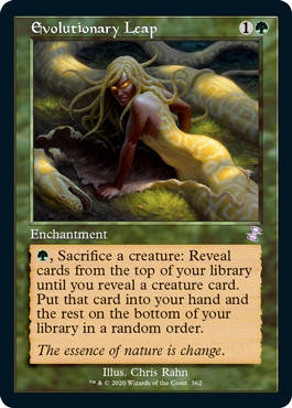 [362]【EN】【FOIL】■旧枠■進化の飛躍/Evolutionary Leap【TSR-BS】[R][緑]