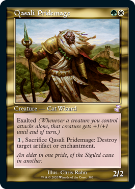 [383]【EN】【FOIL】■旧枠■クァーサルの群れ魔道士/Qasali Pridemage【TSR-BS】[R][多色]