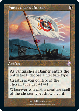 [402]【EN】【FOIL】■旧枠■勝者の戦旗/Vanquisher's Banner【TSR-BS】[R][茶]