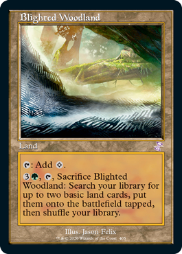 [405]【EN】【FOIL】■旧枠■荒廃した森林/Blighted Woodland【TSR-BS】[R][土地]