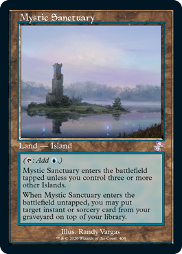 [408]【EN】【FOIL】■旧枠■神秘の聖域/Mystic Sanctuary【TSR-BS】[R][土地]