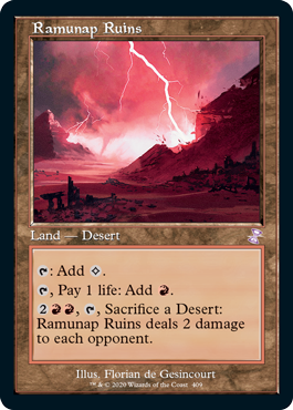 [409]【EN】【FOIL】■旧枠■ラムナプの遺跡/Ramunap Ruins【TSR-BS】[R][土地]