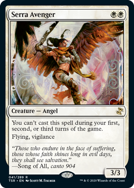 [041]【EN】【FOIL】セラの報復者/Serra Avenger【TSR】[R][白]