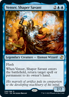 [096]【EN】【FOIL】造物の学者、ヴェンセール/Venser, Shaper Savant【TSR】[R][青]