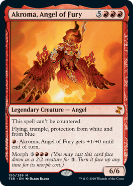 [150]【EN】【FOIL】憤怒の天使アクローマ/Akroma, Angel of Fury【TSR】[M][赤]