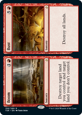 [156]【EN】【FOIL】爆裂+破綻/Boom+Bust【TSR】[R][赤]