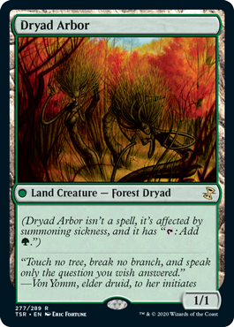 [277]【EN】【FOIL】ドライアドの東屋/Dryad Arbor【TSR】[R][土地]