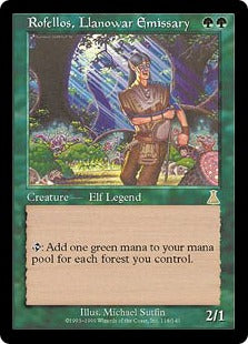 [119]【EN】ラノワールの使者ロフェロス/Rofellos, Llanowar Emissary【UDS】[R][緑]