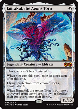 [004]【EN】【FOIL】引き裂かれし永劫、エムラクール/Emrakul, the Aeons Torn【UMA】[M][無]
