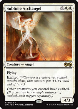 [038]【EN】【FOIL】荘厳な大天使/Sublime Archangel【UMA】[R][白]
