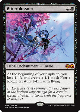 [085]【EN】【FOIL】苦花/Bitterblossom【UMA】[M][黒]