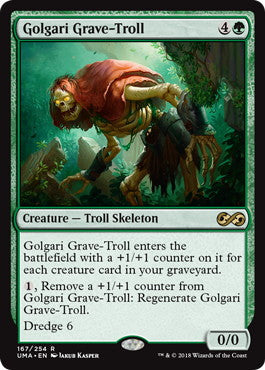[167]【EN】【FOIL】ゴルガリの墓トロール/Golgari Grave-Troll【UMA】[R][緑]
