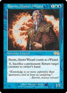[063]【EN】練達の魔術師バリン/Barrin, Master Wizard【USG】[R][青]