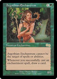 [234]【JP】アルゴスの女魔術師/Argothian Enchantress【USG】[R][緑]