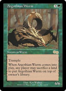 [236]【EN】アルゴスのワーム/Argothian Wurm【USG】[R][緑]