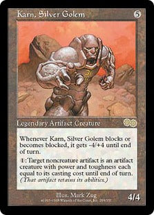 [298]【EN】銀のゴーレム、カーン/Karn, Silver Golem【USG】[R][茶]