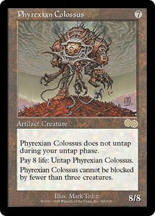 [305]【JP】ファイレクシアの巨像/Phyrexian Colossus【USG】[R][茶]