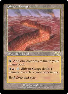 [326]【EN】シヴの地溝/Shivan Gorge【USG】[R][土地]