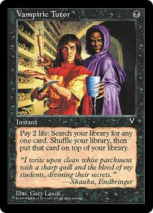 [072]【JP】吸血の教示者/Vampiric Tutor【VIS】[R][黒]