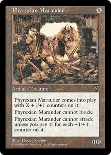 [151]【JP】ファイレクシアの略奪機/Phyrexian Marauder【VIS】[R][茶]