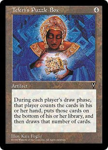 [156]【JP】テフェリーの細工箱/Teferi's Puzzle Box【VIS】[R][茶]