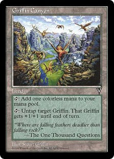 [163]【JP】グリフィンの峡谷/Griffin Canyon【VIS】[R][土地]