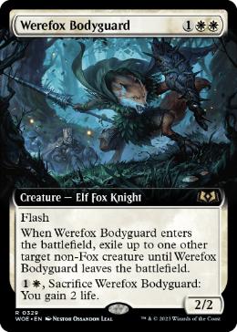 [329]【EN】■拡張アート■人狐のボディガード/Werefox Bodyguard【WOE】[R][白]