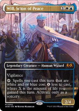 [302]【EN】【FOIL】■ボーダーレス■平和の世継ぎ、ウィル/Will, Scion of Peace【WOE】[M][多色]