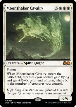 [021]【EN】月揺らしの騎兵隊/Moonshaker Cavalry【WOE】[M][白]