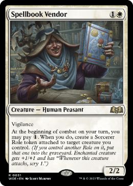 [031]【EN】呪文書売り/Spellbook Vendor【WOE】[R][白]