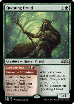 [234]【EN】探索するドルイド/Questing Druid【WOE】[R][緑]