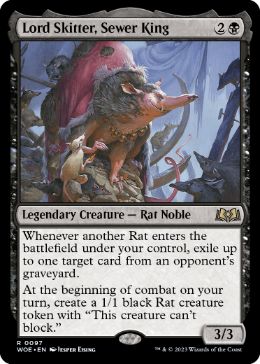 [097]【EN】【FOIL】下水王、駆け抜け侯/Lord Skitter, Sewer King【WOE】[R][黒]