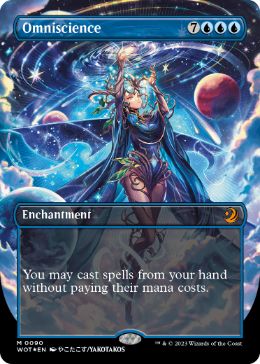 [090]【EN】【コンフェッティFOIL】■ボーダーレス■全知/Omniscience【WOT】[M][青]