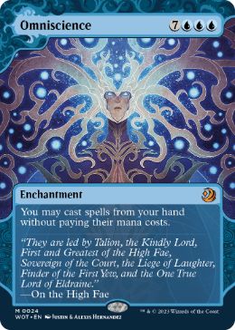 [024]【EN】【FOIL】全知/Omniscience【WOT】[M][青]