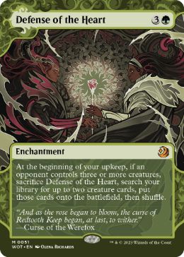 [051]【EN】【FOIL】中心部の防衛/Defense of the Heart【WOT】[M][緑]