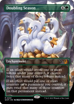 [081]【EN】【FOIL】■ボーダーレス■倍増の季節/Doubling Season【WOT】[M][緑]