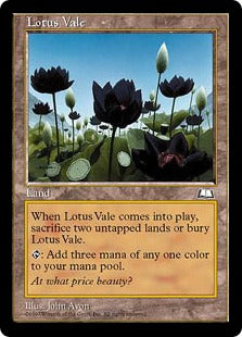 [165]【EN】水蓮の谷間/Lotus Vale【WTH】[R][土地]