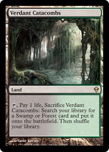 [229]【EN】【FOIL】新緑の地下墓地/Verdant Catacombs【ZEN】[R][土地]