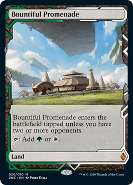 [020]【EN】【FOIL】豪勢な大通り/Bountiful Promenade【ZNE】[M][土地]