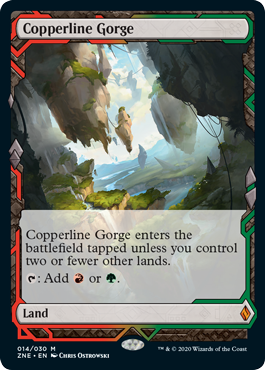 [014]【EN】【FOIL】銅線の地溝/Copperline Gorge【ZNE】[M][土地]