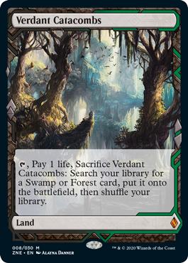[008]【EN】【FOIL】新緑の地下墓地/Verdant Catacombs【ZNE】[M][土地]